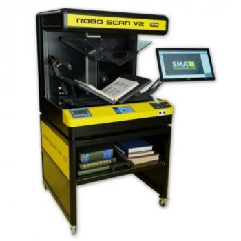 Máy quét sách tự động hoàn toàn. Model ROBO SCAN V2